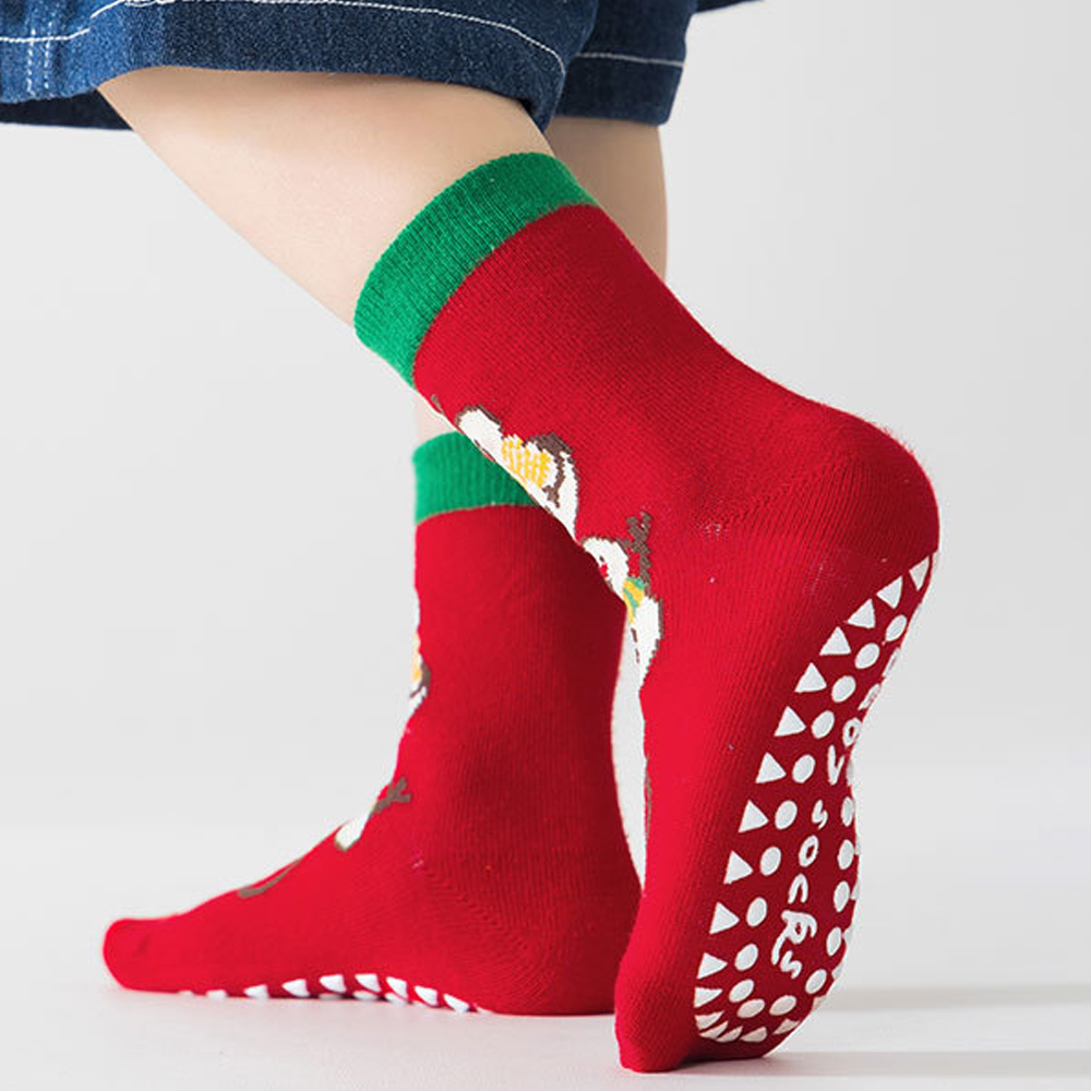 1/5 Pairs Christmas Kids Socks - Unisex Baby Socks Non Slip review and price