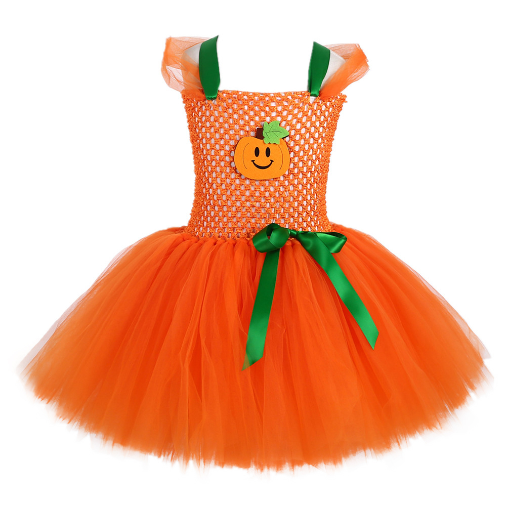 Girls Halloween Pumpkin Costum - Toddler Girl Tulle Party Dress review and price