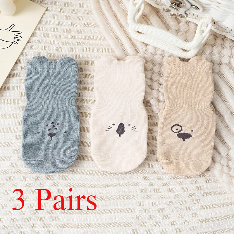 3/5 Pairs Breathable Casual So - Unisex Baby Socks Non Slip review and price