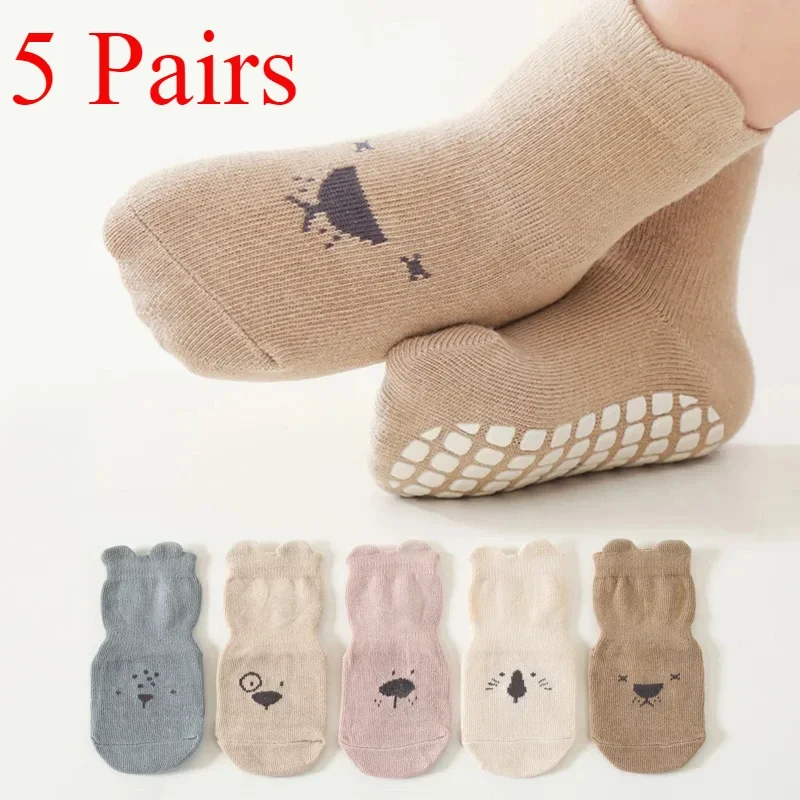 3/5 Pairs Breathable Casual So - Unisex Baby Socks Non Slip review and price