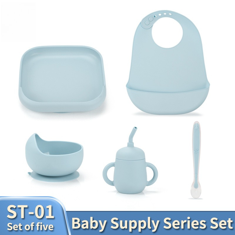 Baby Tableware Set Silicone wi - Waterproof Baby Bibs Silicone review and price