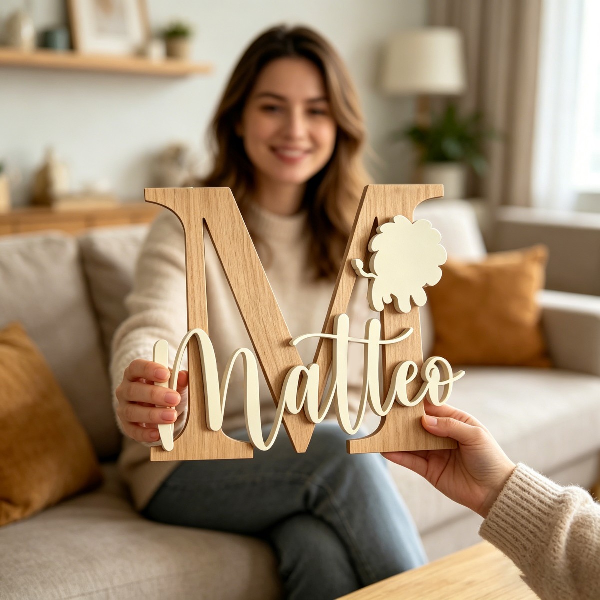 1Pc Custom Lion Name & Initial - Nursery review and price