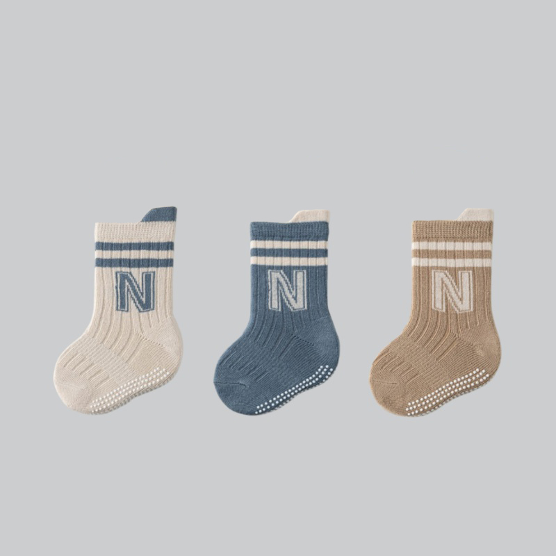 3Pairs/lot Children's Cotton L - Unisex Baby Socks Non Slip review and price
